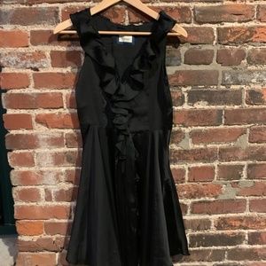 Gorgeous, Black ruffled mini dress